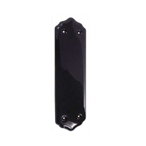 Frelan, JC61 Plain black Fingerplate, Door Accessories, Fingerplates