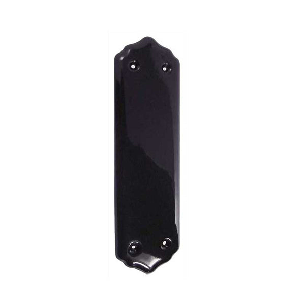 Frelan, JC61 Plain black Fingerplate, Door Accessories, Fingerplates