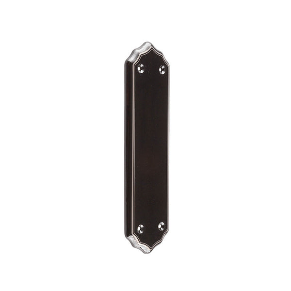 Frelan, Black Silverline Fingerplate, Door Accessories, Fingerplates