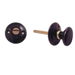 Frelan, JC67 Plain black turn & release, Escutcheons & Privacy Thumbturns, Thumbturn & Release