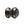 Frelan, 38mm Black Silverline Cabinet knob, Cabinet Hardware, Cabinet Knobs