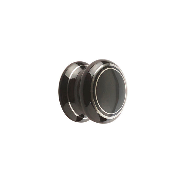 50mm Black Silverline Cabinet knob