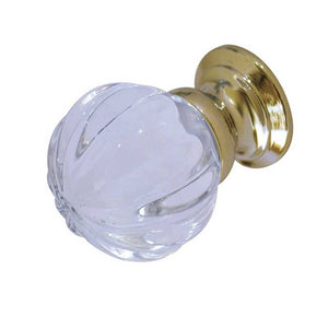 Frelan, JH1152 Pumpkin glass Cabinet knob, Cabinet Hardware, Cabinet Knobs