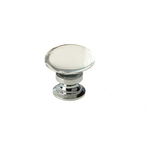 Frelan, JH1162 Plain glass oval Cabinet knob, Cabinet Hardware, Cabinet Knobs