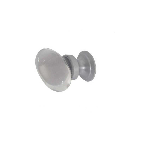 Frelan, JH1162 Plain glass oval Cabinet knob, Cabinet Hardware, Cabinet Knobs