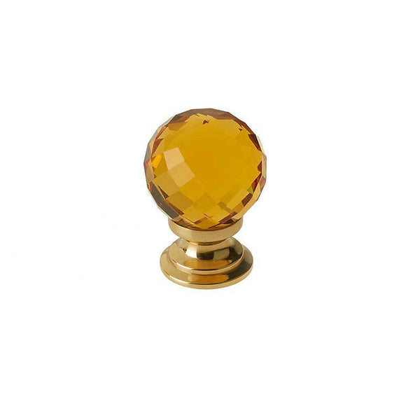 Frelan, JH1256 Amber faceted Cabinet knob, Cabinet Hardware, Cabinet Knobs