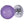 JH5209 Purple glass mortice knob