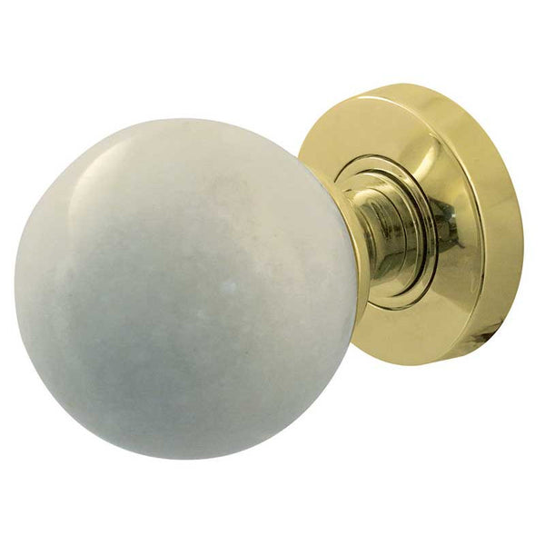 JH5214 White marble mortice knob