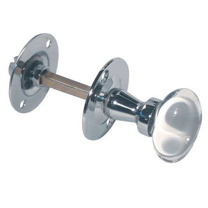 Frelan, JH6001 Oval glass knob turn & release, Escutcheons & Privacy Thumbturns, Thumbturn & Release