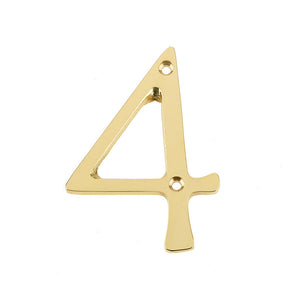 Frelan, 75mm Screw fix numerals JN-4, Exterior Door Hardware, Door Numerals