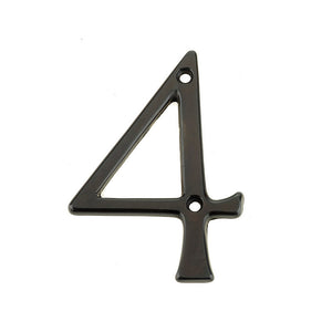 Frelan, 75mm Screw fix numerals JNDB-4, Exterior Door Hardware, Door Numerals