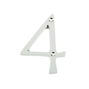 Frelan, 75mm Screw fix numerals JNPC-4, Exterior Door Hardware, Door Numerals