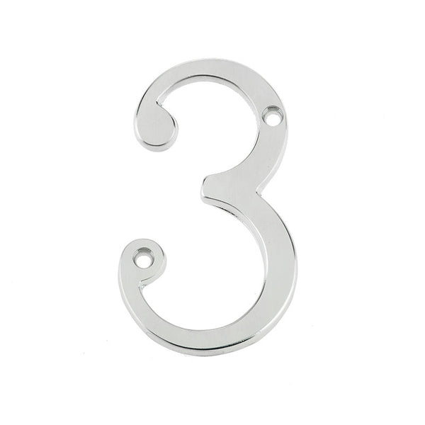 Frelan, 75mm Screw fix numerals JNSC-3, Exterior Door Hardware, Door Numerals