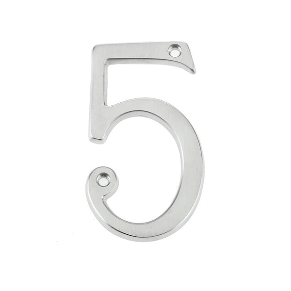 Frelan, 75mm Screw fix numerals JNSC-5, Exterior Door Hardware, Door Numerals