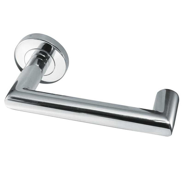 Carina Door Handle on Rose Grade 304 Polished Stainless Steel