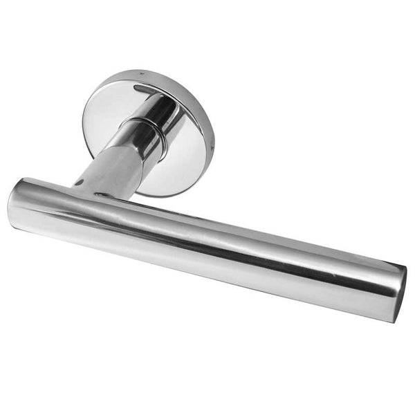 Frelan, Athena Door Handle on Rose, Door Handles, Lever Handles On Round Rose