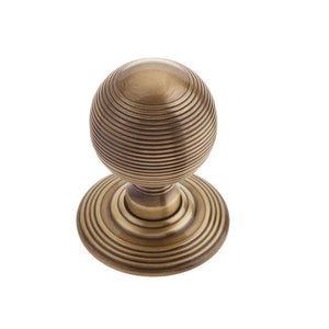 Frelan, Reeded Mortice Door Knob Antique Bronze, Door Knobs, Mortice Door Knobs