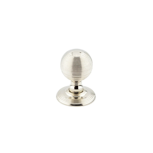 Frelan, Reeded Mortice Door Knob Satin Nickel, Door Knobs, Mortice Door Knobs