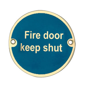 Frelan, JS100 Fire door keep shut sign, Accessories, Fire Door Keep Shut Sign