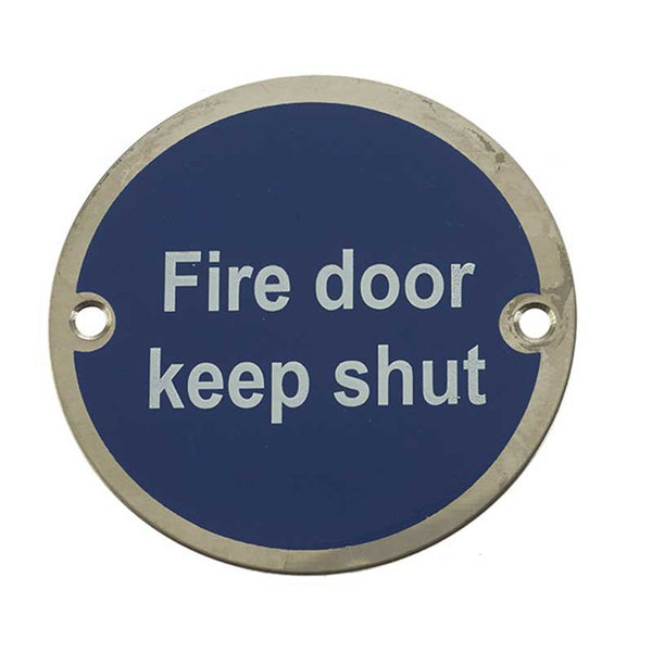 JS100 Fire door keep shut sign