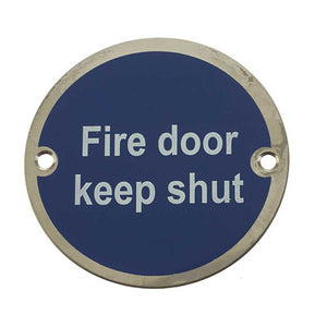 Frelan, JS100 Fire door keep shut sign, Accessories, Fire Door Keep Shut Sign