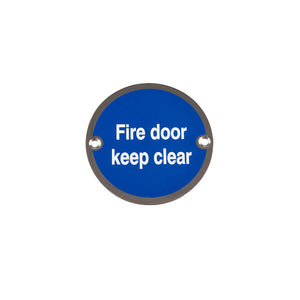 Frelan, JS108 Fire door keep clear sign, Accessories, Fire Door Keep Clear Sign