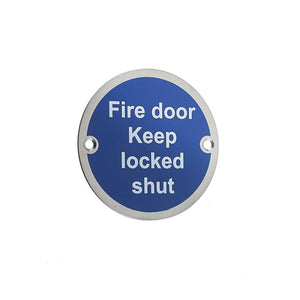 Frelan, JS109 Fire door keep locked shut sign, Accessories, Fire Door Keep Locked Shut Sign