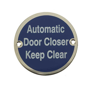 Frelan, JS111 Automatic door closer keep clear, Accessories, Automatic Door Closer Keep Clear