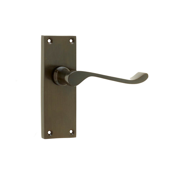 Frelan, Victorian Scroll Door Handle on Short Latchset Plate, Door Handles, Lever Handles On Latch Backplate