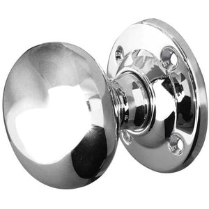 Frelan, Mushroom Mortice Door Knob Polished Chrome, Door Knobs, Mortice Door Knobs