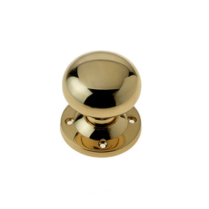 Frelan, Mushroom Mortice Door Knob Polished Brass, Door Knobs, Mortice Door Knobs