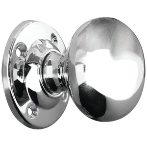 Frelan, Mushroom Mortice Door Knob Polished Chrome, Door Knobs, Mortice Door Knobs