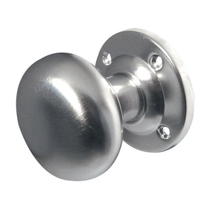 Frelan, Mushroom Mortice Door Knob Satin Chrome, Door Knobs, Mortice Door Knobs