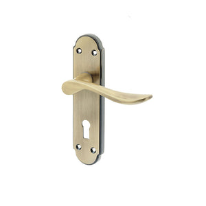 Frelan, Henley Suite Door Handle on Lockplate, Door Handles, Lever Handles On Lock Backplate