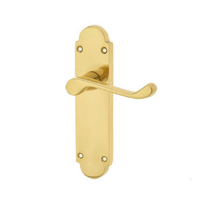 Frelan, Epsom Suite Door Handle on Latchplate, Door Handles, Lever Handles On Latch Backplate