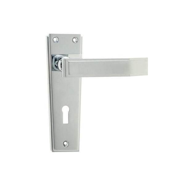 Deco Door Handle on Lockplate