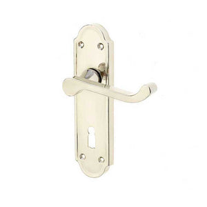 Frelan, Sherborne Suite Door Handle on Lockplate, Door Handles, Lever Handles On Lock Backplate