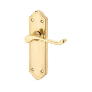 Frelan, Sherborne Suite Door Handle on Latchplate, Door Handles, Lever Handles On Latch Backplate