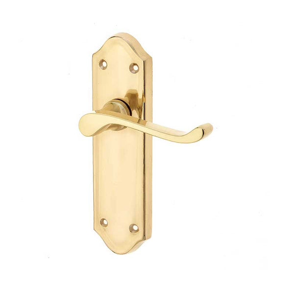 Frelan, Sherborne Suite Door Handle on Latchplate, Door Handles, Lever Handles On Latch Backplate