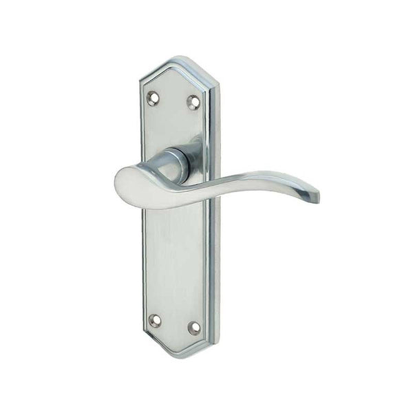 Frelan, Paris Suite Door Handles on Latchplate, Door Handles, Lever Handles On Latch Backplate