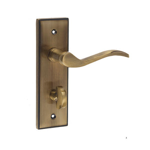 Frelan, Ronda Suite Door Handles on Bathroom Plate, Door Handles, Lever Handles On Bathroom Backplate