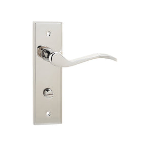 Frelan, Ronda Suite Door Handles on Bathroom Plate, Door Handles, Lever Handles On Bathroom Backplate