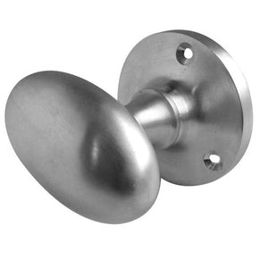 Frelan, Oval Mortice Door Knob Satin Chrome, Door Knobs, Mortice Door Knobs