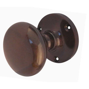 Frelan, Kontrax Mushroom Mortice Door Knob Dark Bronze, Door Knobs, Mortice Door Knobs