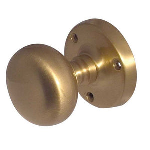 Frelan, Mushroom Mortice Door Knob Satin Brass, Door Knobs, Mortice Door Knobs