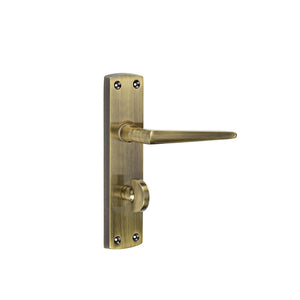 Frelan, Bray Door Handle on Bathroom Plate, Door Handles, Lever Handles On Bathroom Backplate