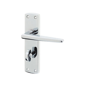 Frelan, Bray Door Handle on Bathroom Plate, Door Handles, Lever Handles On Bathroom Backplate