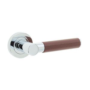 Frelan, Ascot Door Handle on Rose, Door Handles, Lever Handles On Round Rose