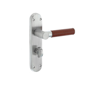 Frelan, Ascot Suite Door Handle on Bathroom Plate, Door Handles, Lever Handles On Bathroom Backplate