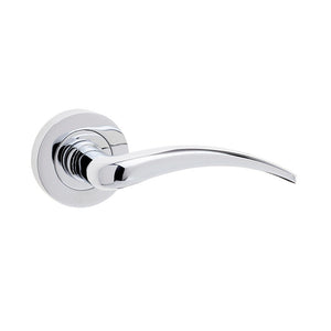 Frelan, Gull Door Handle on Rose, Door Handles, Lever Handles On Round Rose